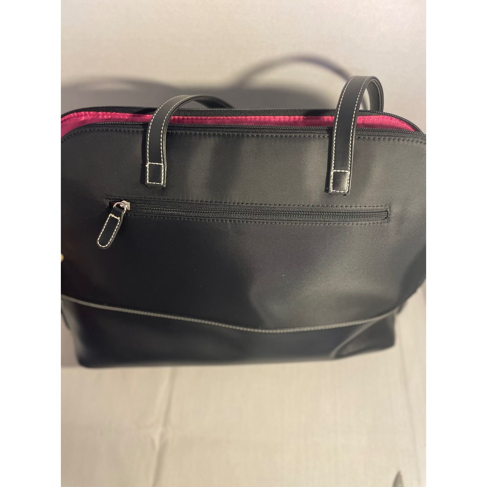 Black Laptop Tote Work Bag Women's